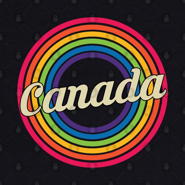 Canada - Retro Rainbow Style by MaydenArt